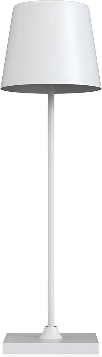 LED Tafellamp Draadloos Oplaadbaar - Kingtron Orvex - Dimbaar - Warm Wit 3000K - Spatwaterdicht IP44 - USB-C - Wit