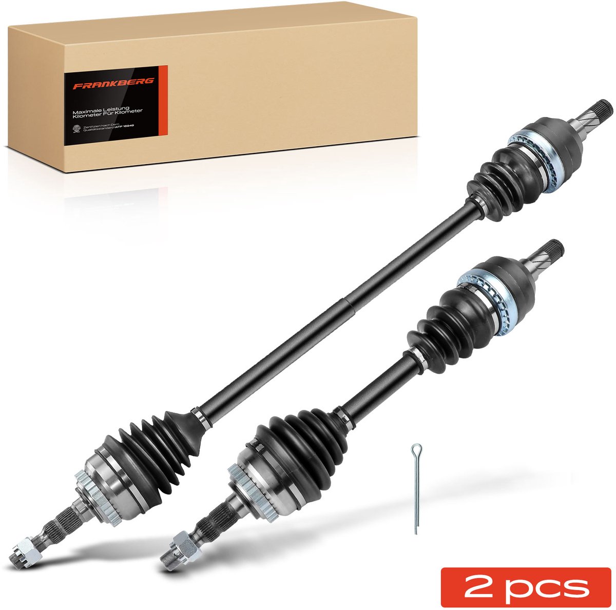 Frankberg 2x Aandrijfas Vooras voor Opel Vectra B J96 31 38 Astra G
