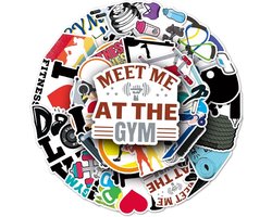 Go Go Gadget - 50 Stickers Mix Pack - Voor Fiets, Step, Laptop, Skateboard, Koffer, Helm, etc. - Bullet journal - Junk journal - Fitness - Workout
