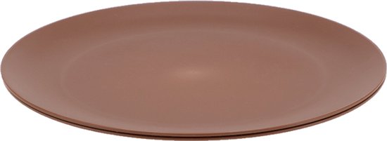 Travellife Nova Cacao 20 cm Camping Ontbijtbord - Set van 4 - Melamine- en BPA-vrij — afbeelding 2
