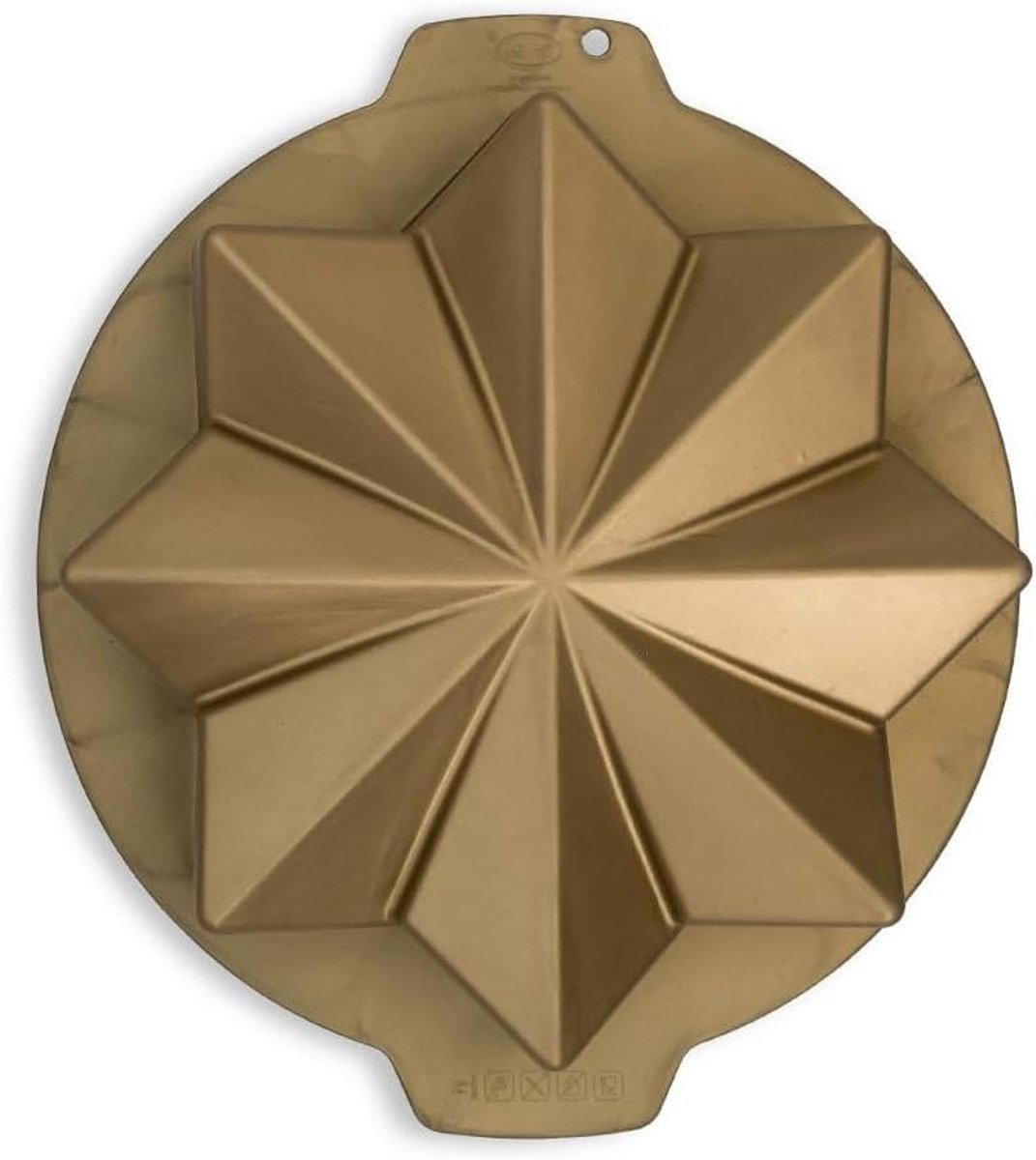Siliconen Mal - Ster Vorm - Taart Decoratie - Food Grade Siliconen - 30 cm Diameter - Goud