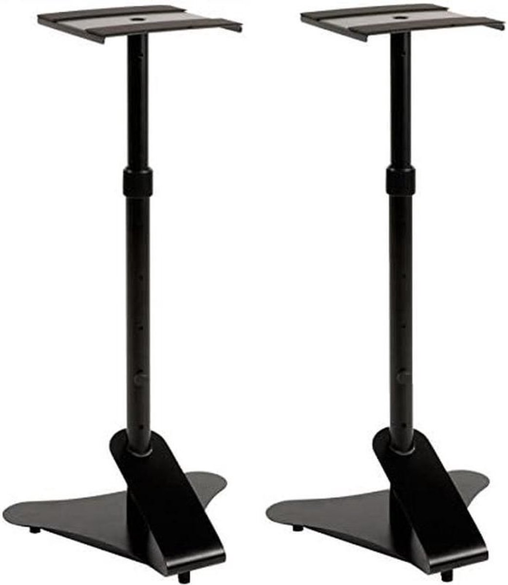Luidspreker Houders - Monitor Stands - Studio Geluid - In Hoogte Verstelbaar - 78-112 cm - Zwart