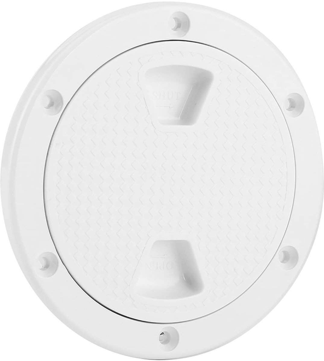 Inspectie Deksel 4in Ronde Dekplaat Witte Schroef - Boot Dek Inspectieluik Accessoire