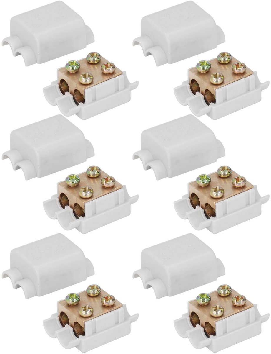 Cosensi - Dailygoods - Dailygoody - Draad Splitter Connector - T Type 3-Way Plug Junction Box - Geschikt voor 1000V en 100A - Voor elektrische verbindingen - Betrouwbare aan
