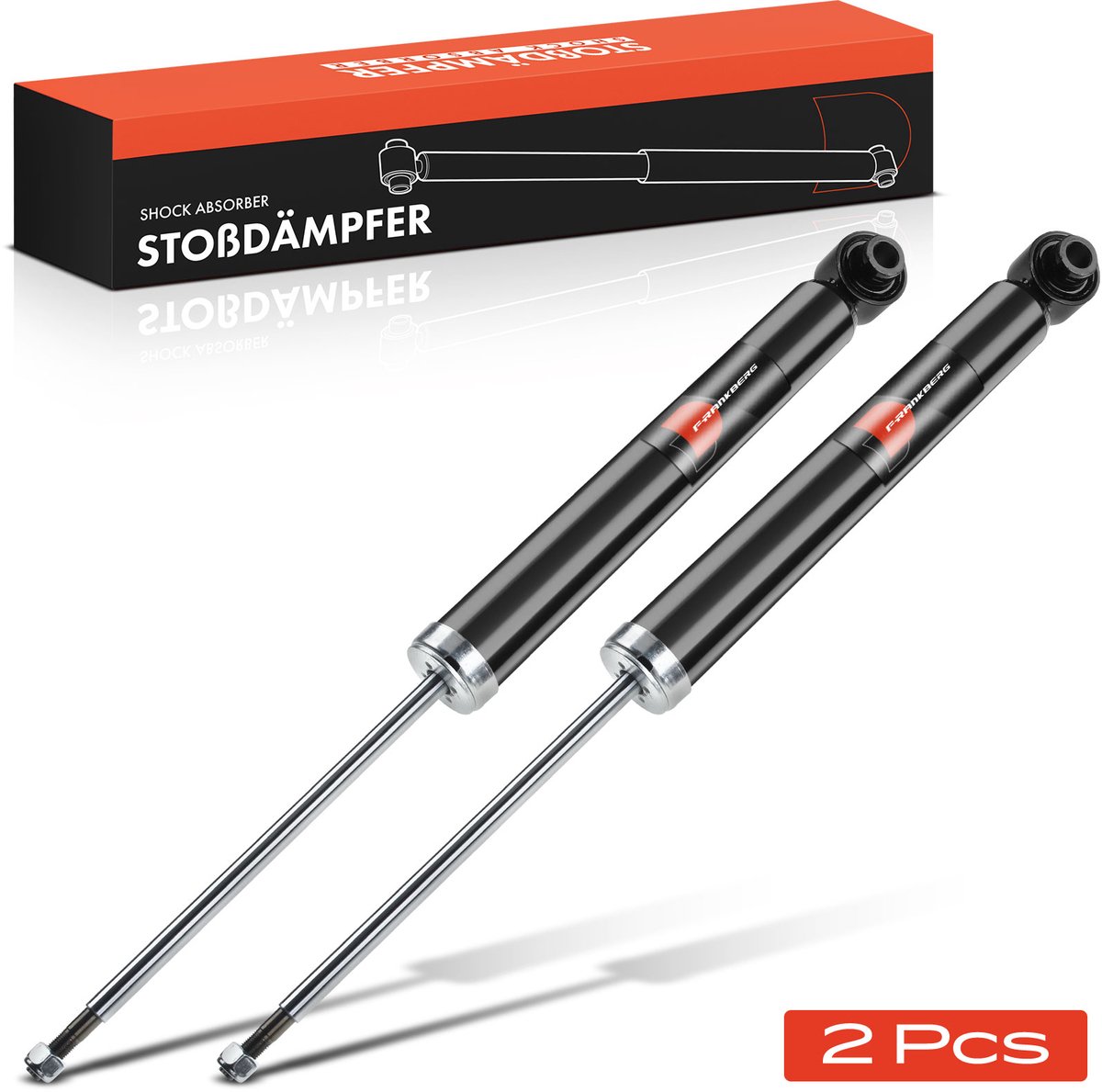 Frankberg 2x Demper Achteras voor Audi