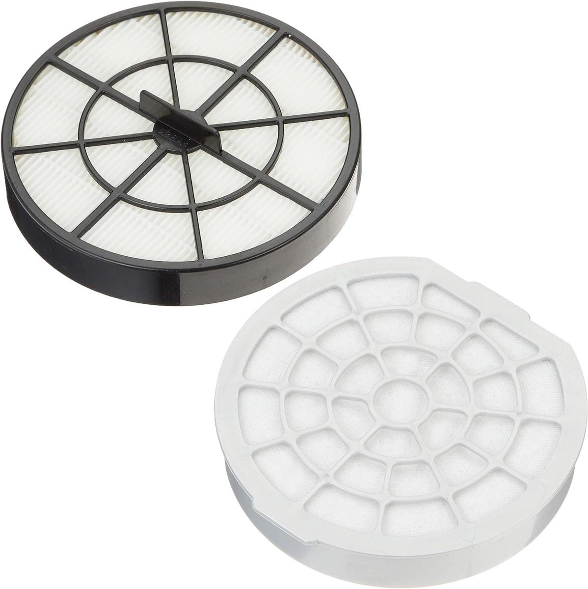 Stofzuiger Filters - Reserve Onderdelen - Stofzuiger Onderhoud - Wasbaar Herbruikbaar - 2 Stuks - Wit Grijs