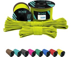 Nylon Paracord - Stevig Touw - Kamperen en Outdoor - 3-Strengs Kern - 50 en 100 m - Sofit Geel