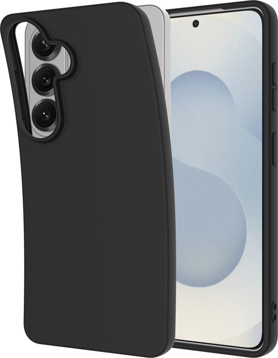 Samsung Galaxy S26 Plus Hoesje 100% Gerecycled TPU Slim Soft Cover Zwart Flexibel GRS-gecertificeerd