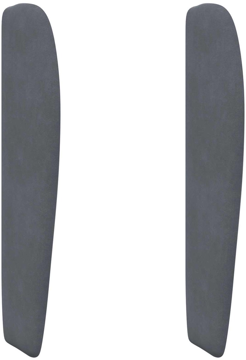 vidaXL Hoofdbord - oor - Dim - Grijs - 80 - x - 23 - x - 6 - cm - Fluweel