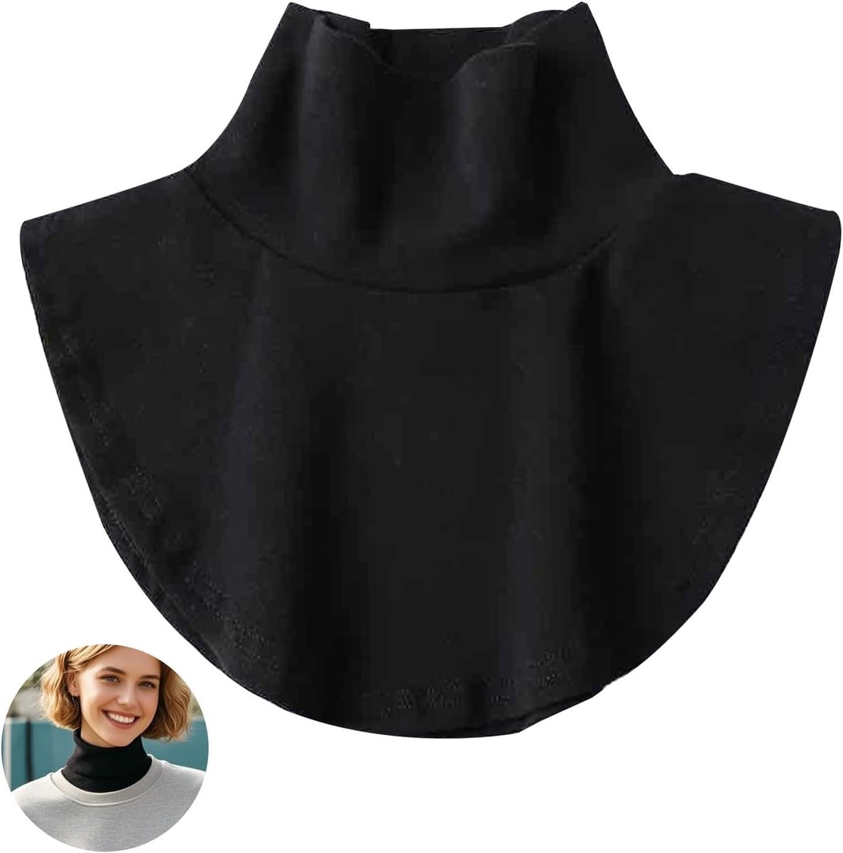 Vrouwelijke Neppenkraag, Staande Kraag voor Extra Warmte, Ideaal voor Sweaters en Sportjacks
