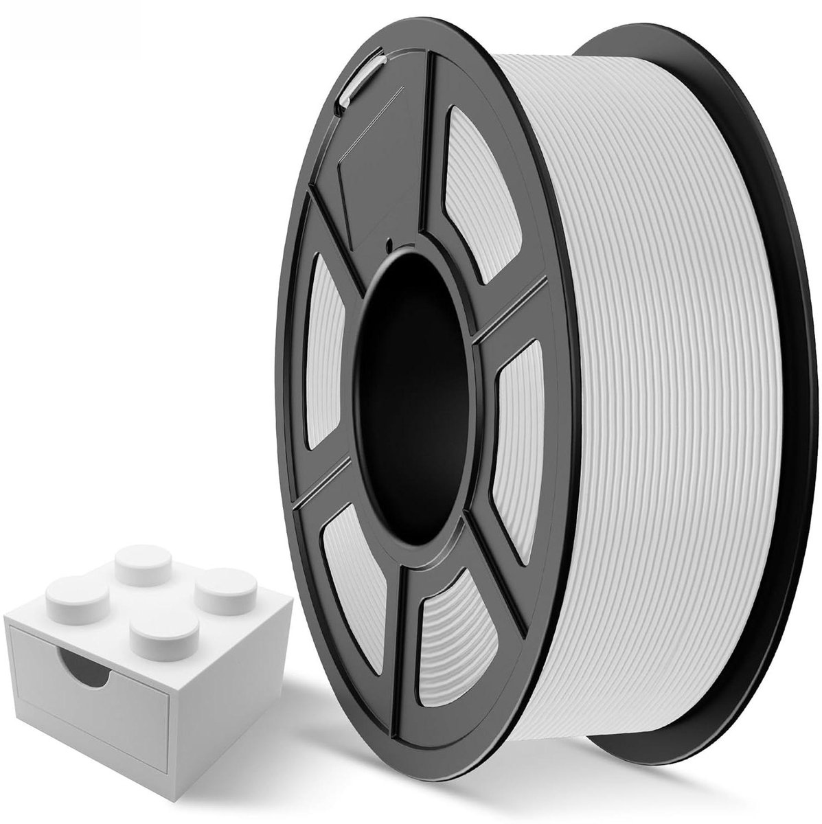 3D Printer Filament - PLA Plus - Precisie Prints Maken - Hoge Taaiheid - 175 mm 1 kg - Wit