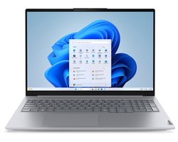 Lenovo ThinkBook 16 G8 IRL Intel Core 7 240H Laptop 40,6 cm (16") WUXGA 16 GB DDR5-SDRAM 512 GB SSD Wi-Fi 6E (802.11ax) Windows 11 Pro Engels Grijs