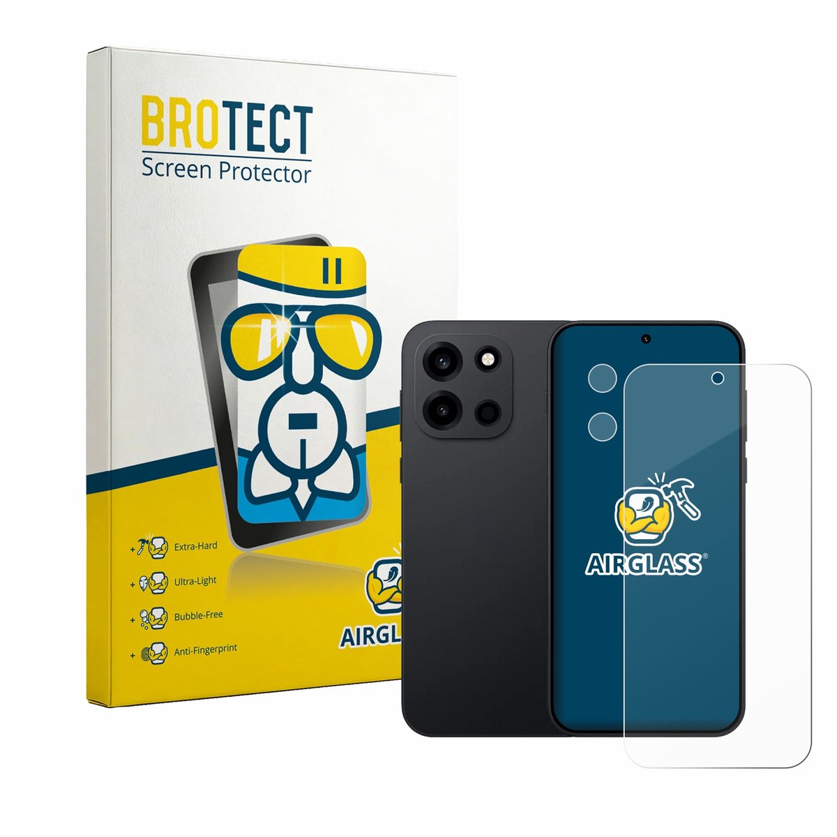 Screenprotector voor OnePlus Nord 6 (Voor+Camera) Beschermglas transparant