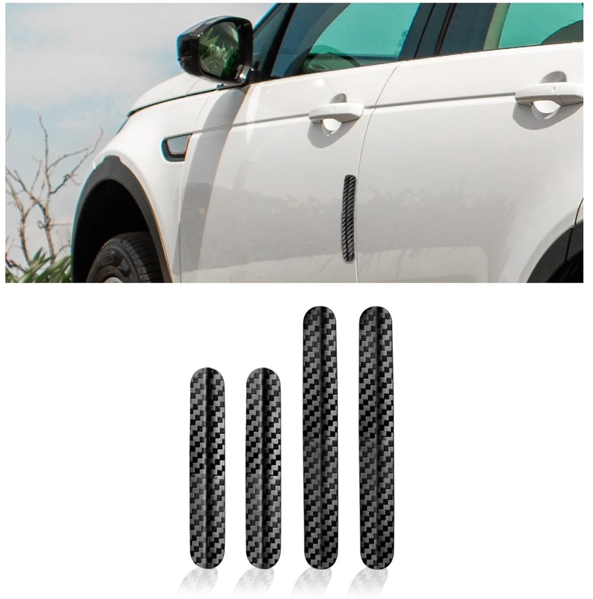 Dailygoods - autodeurrandbeschermers - bumperbescherming - universeel - anti-kras - autobeschermingsstrips - bescherming tegen botsingen - geschikt vo
