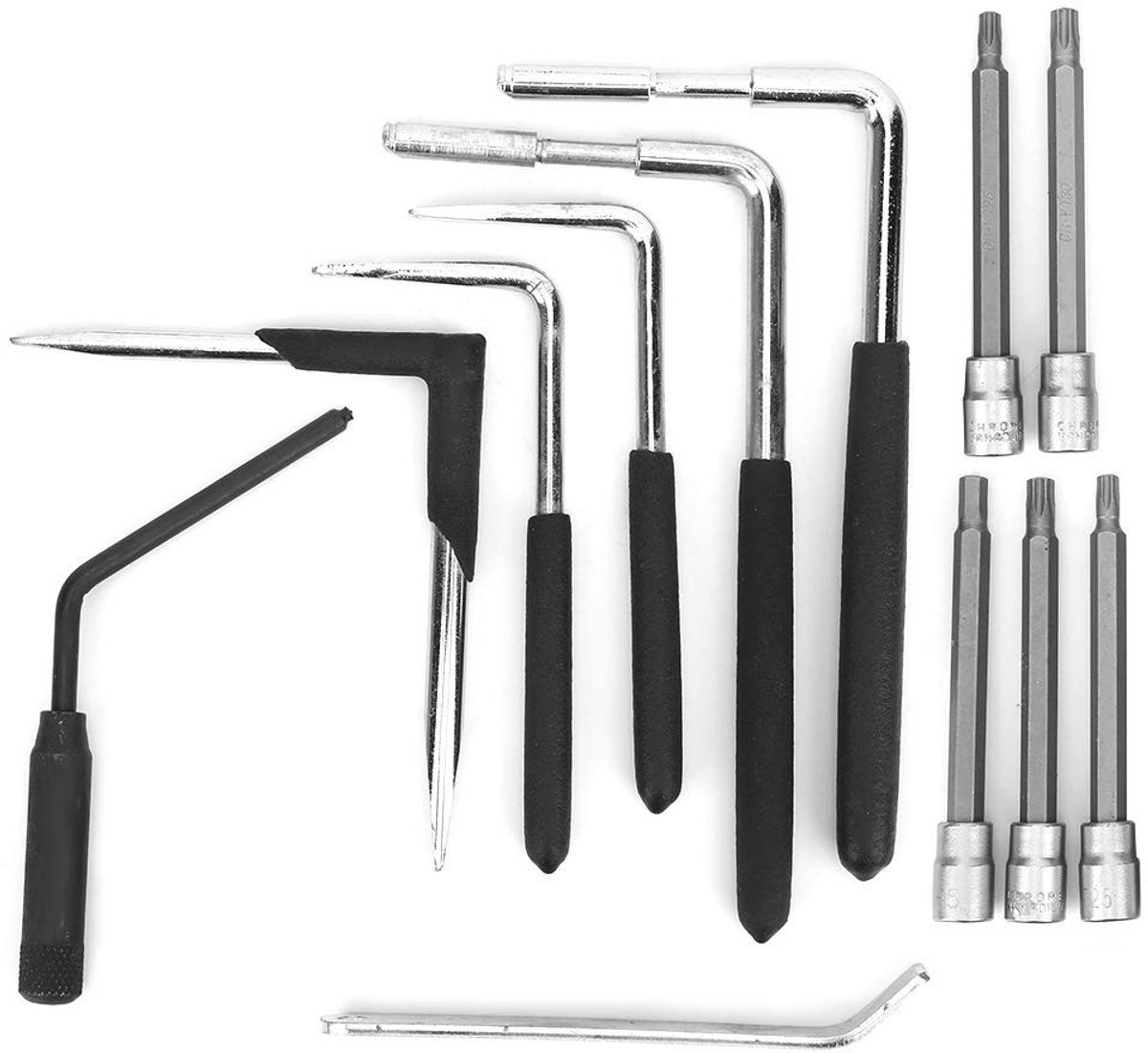 Dailygoods - Reparatie Tool Set - 12-delige Car Garage Gereedschap - Inclusief Air Pocket Verwijdering - Handgereedschap - Demontage Gereedschap - Voo