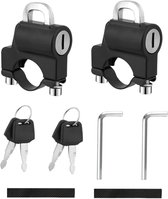Helmslot - 2 stuks - Slot voor Helm - Helmslot Motor - Inclusief accessoires - Slot voor Fietshelm - Anti diefstal - Universeel - zwart