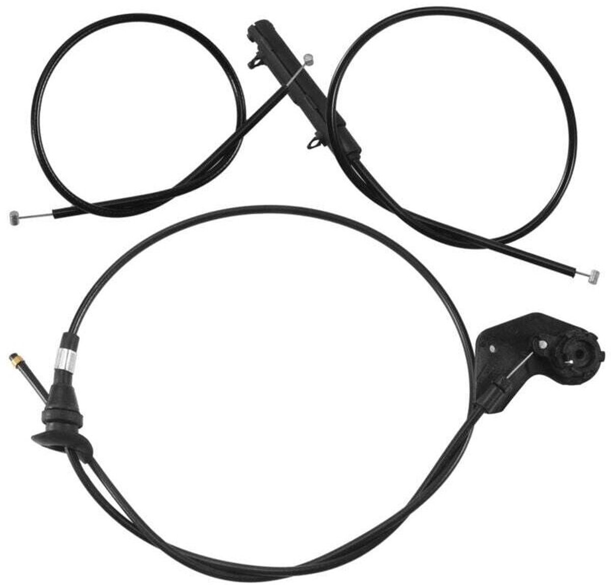 3-delige Bowden-motorkabelontgrendelingsset voor E39 525I 530I (51238176595, 51238190754, 51238176596)