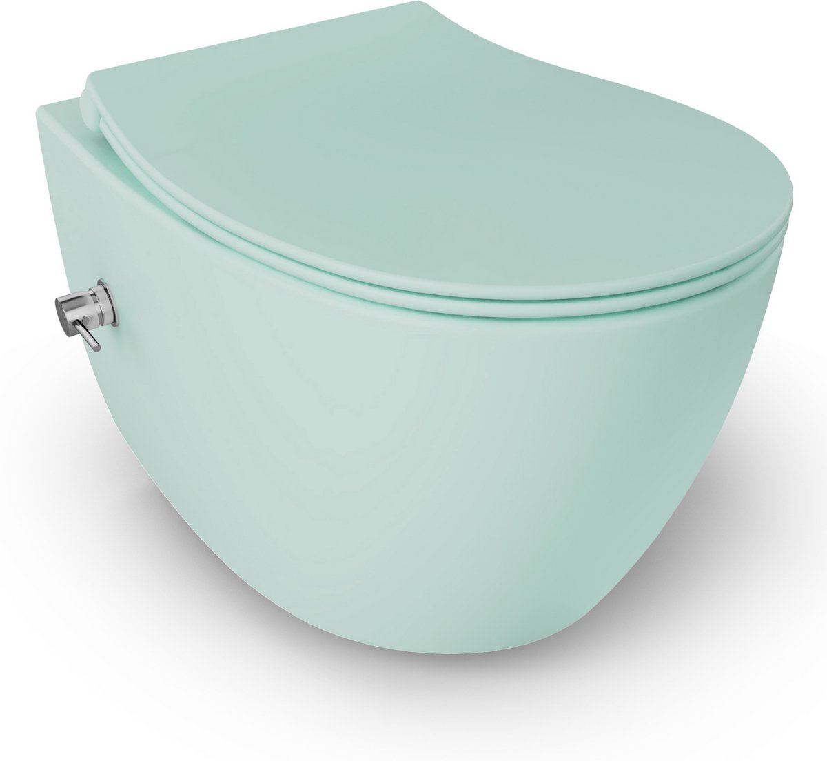 Isvea Sentimenti Hangtoilet met Bidet - Mintgroen