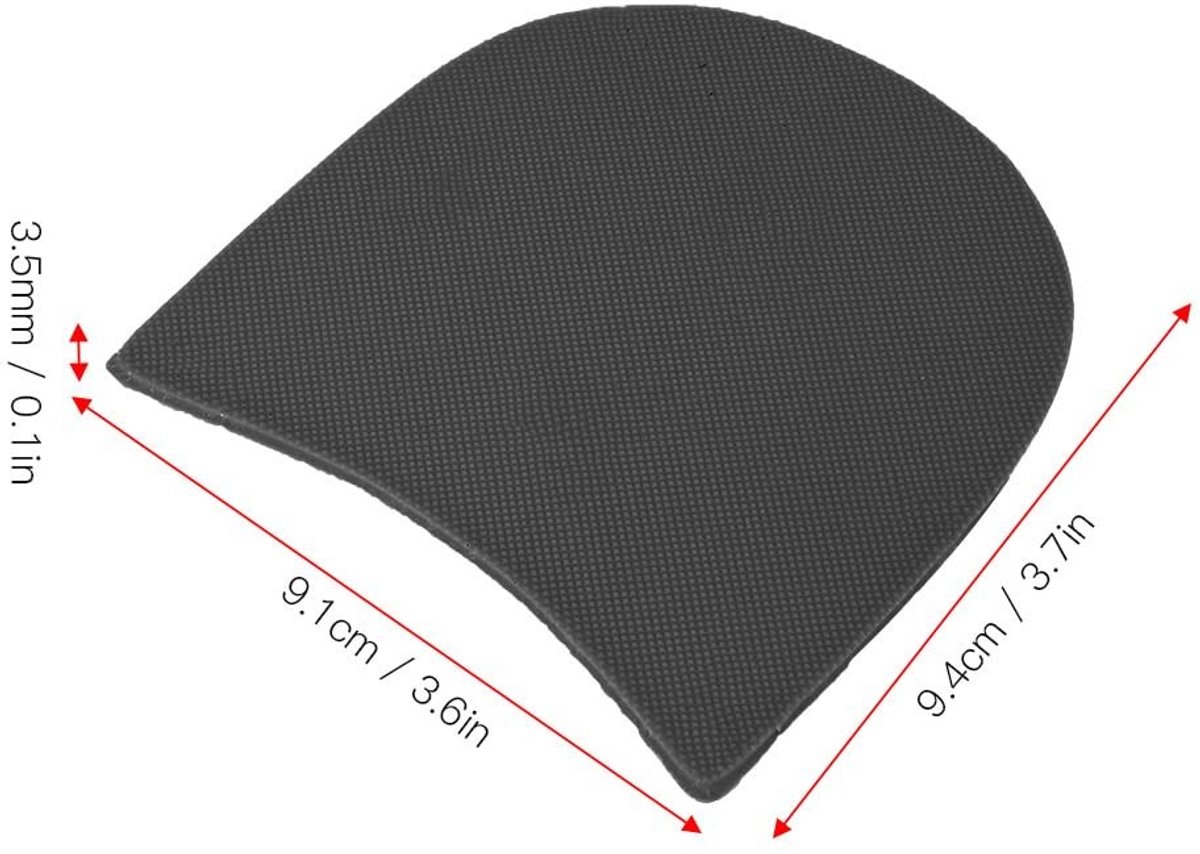 Elzusha - Schoenhielpads - Schoenreparatie - Antislipzolen - Zwart - Rubberen Hakken - Vervangingsset voor Schoenen - Geschikt voor Voet - Zwart