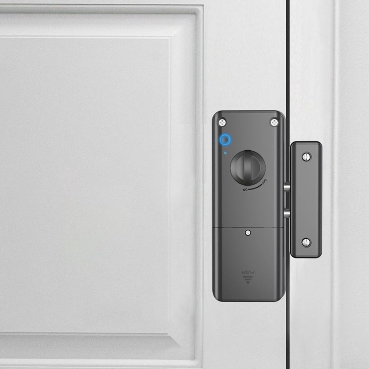 Zeynomax - Elektrisch intelligent deurslot - Onzichtbaar deurslot - Verhoogde veiligheid - Houten deur - Binnendeurbeveiliging - Eenvoudige installa..