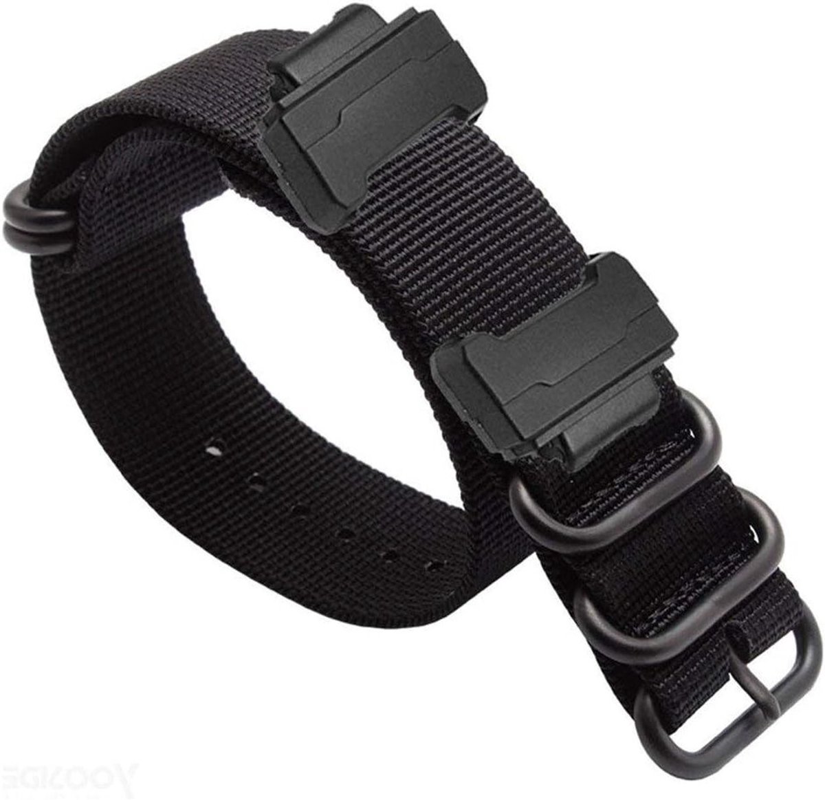 Nylon Horlogeband met RVS Gesp voor Casio G-SHOCK DW5600, DW-6900, GW-M5610 en GW-5000 - Vervangende Wrist Strap voor Duurzaam Gebruik en Comfort