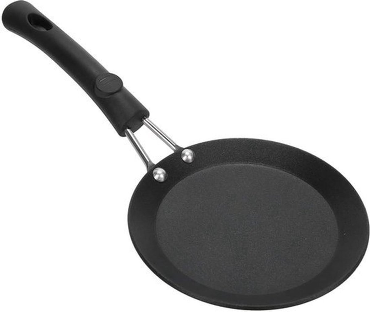 Mini Koekenpan 13cm - Gietijzeren, Antiaanbak met Platte Bodem
