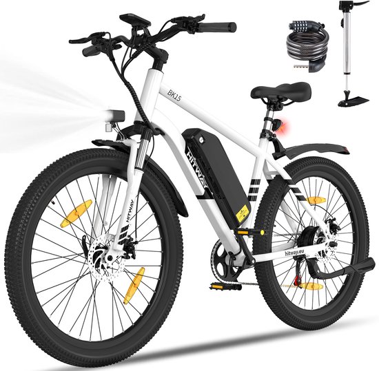 Hitway Elektrische Fiets BK27S - Trendy 28 Inch City Commuter EBike met Afneembare 36V 13Ah Lithium Batterij - Damesfiets - E-Bike met 250W Motor - 7 Versnellingen - IP54 Waterdicht - Hitway - €659,99