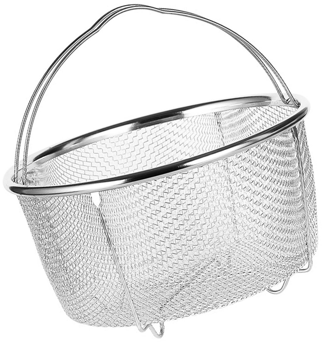 Dailygoods - Mesh Stoommand - Stoompot met Roestvrijstalen Handgreep - 20cm - Voedingskwaliteit - Ideaal voor Restaurants - Duurzaam en Veilig