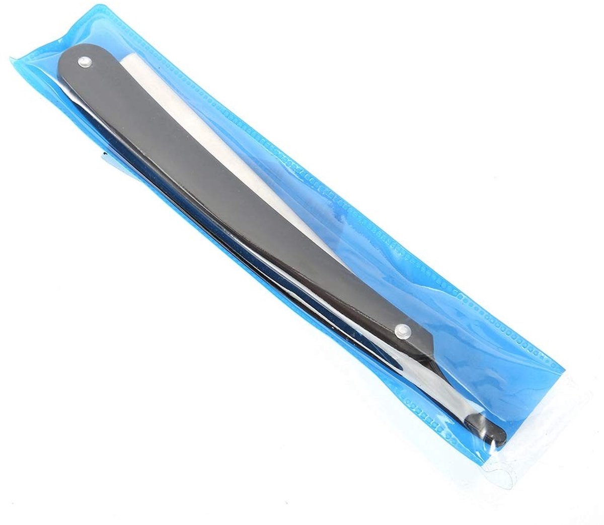 Dailygoods - Professioneel kapper scheermes - Roestvrijstalen vouwmes - Veiligheid voor close scheren - Zwart - Handmatige scheerapparaat - Geschikt v