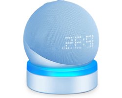 Houder voor Echo Dot 4 en 5 met Verlichting, Bureau Stand, Kabelbeheer en Accessoires Rack voor Speakers
