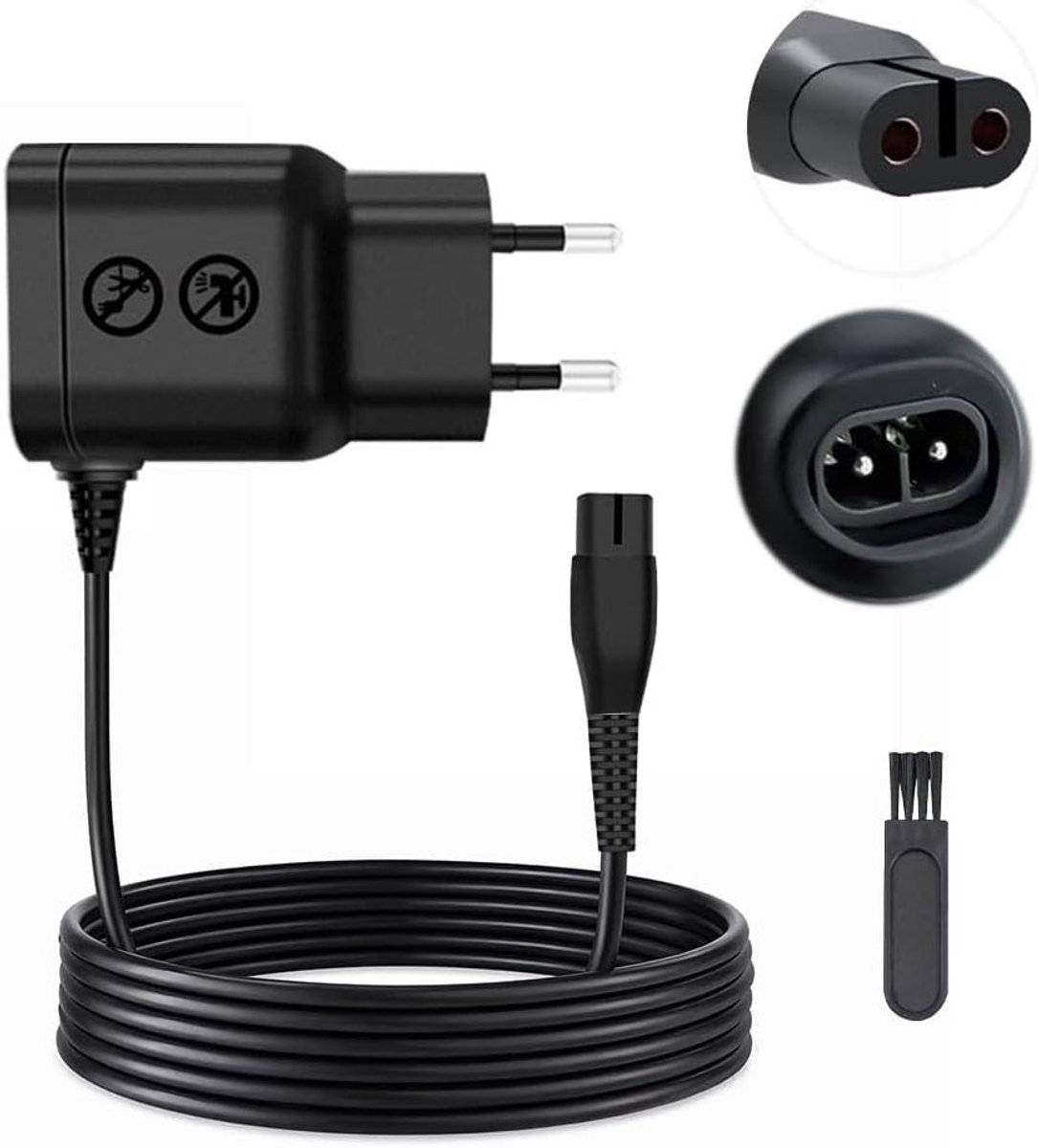 Oplaadkabel voor scheerapparaat en baardtrimmer, 4,3 V voeding adapter voor Philips OneBlade en Multigroom modellen