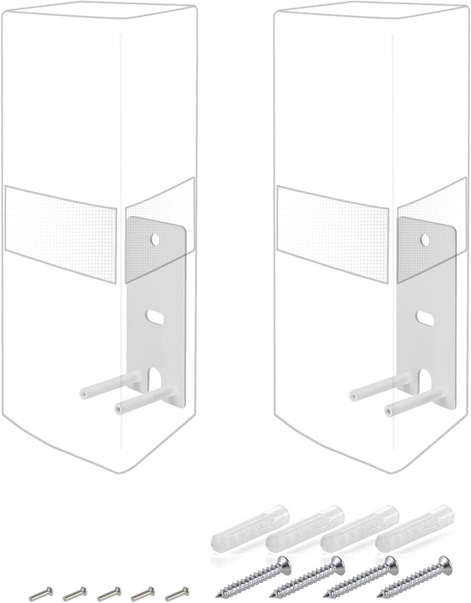 Wandmontage voor Bose OmniJewel Lifestyle 650 - 1 Paar Surround Speakers - Wit, Geschikt voor Thuisbioscoop en Audio-installaties