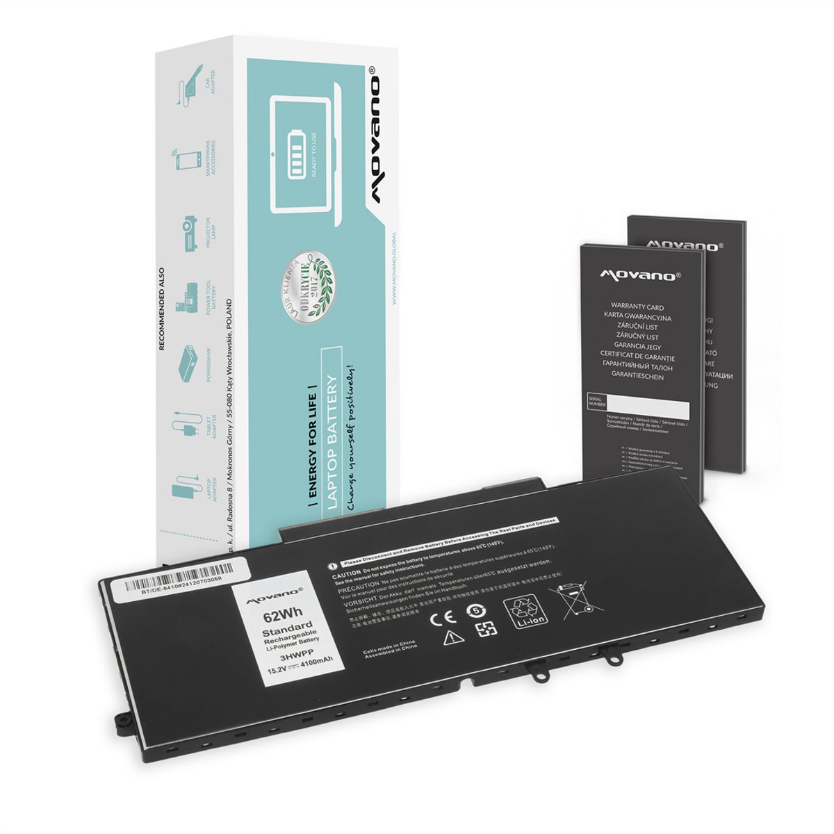 Movano - Serie Zhuoneng - Laptopbatterij - Li-Ion - BMS Systeem