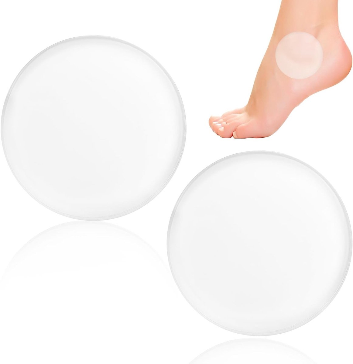 Set van 2 Enkelsupport Gel Pads voor Drukverlichting, Bescherming tegen Pijn en Blaren tijdens Sporten zoals Skaten, Hockey, Skiën en Wandelen.