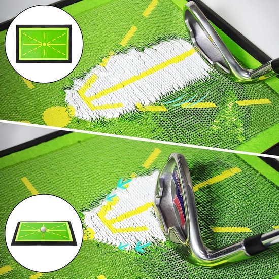 Golf Swing Mat met Antislip Rubber Basis - Draagbare Golf Oefenmat voor Binnen en Buiten, Ideaal voor Beginners en Gevorderden, 30x40cm van GOLF — afbeelding 3