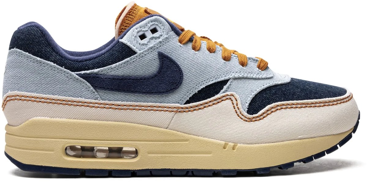 W Nike air max 1 ’87 Aura/midnight pale ivory Marineblauw