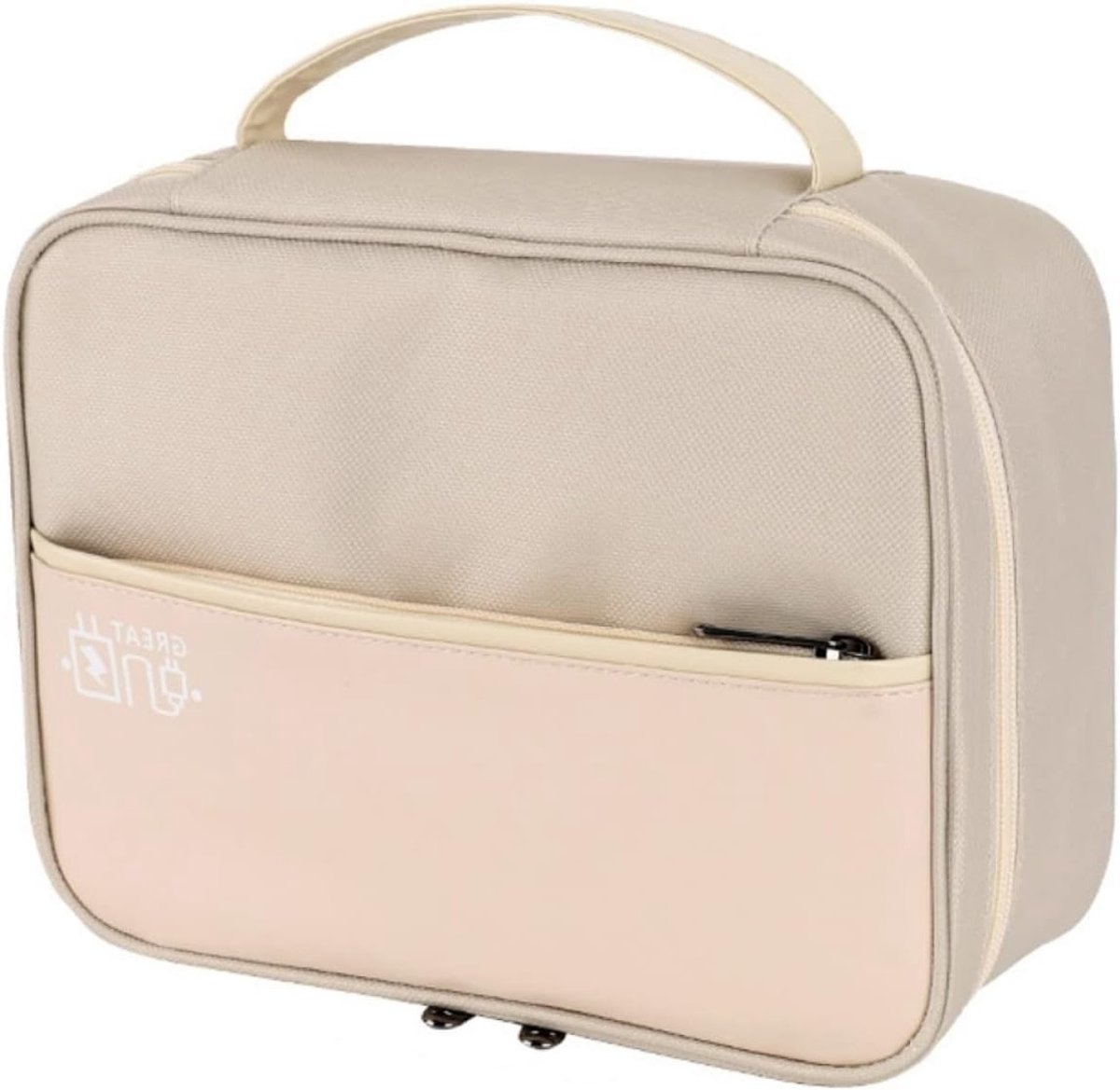 Waterdichte Kabel Organizer voor Reizen, Accessoires voor Elektronica, Oplaadkabels en USB-kabels, Beige Mode