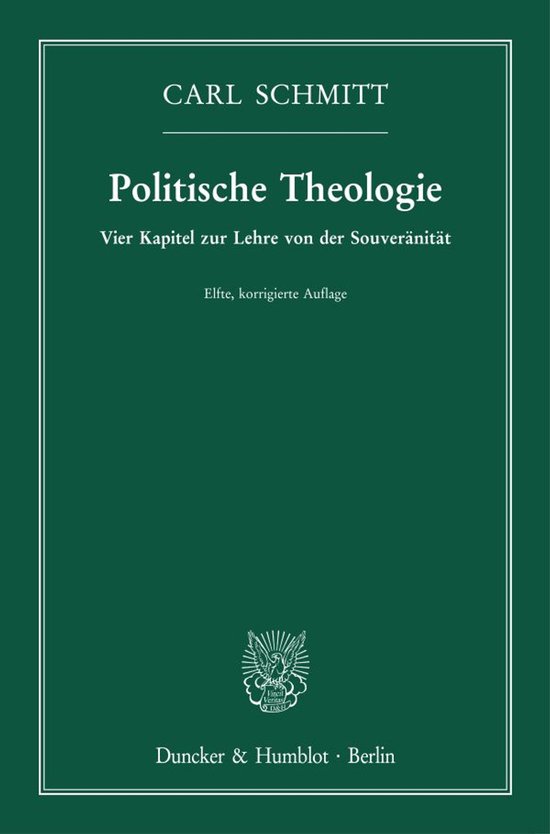 Politische Theologie. - cover