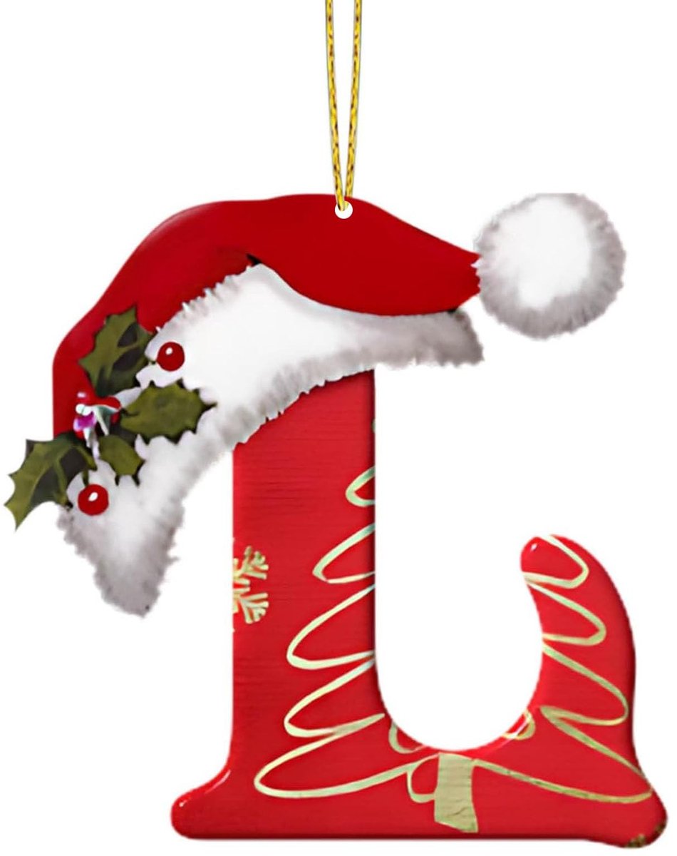 Seb3 - Kerst Ornamenten - Persoonlijke Letter Hanger - Hoogwaardige Acrylic - Alphabet Decoratie - Voor Kerstboom - Kerst Party Versiering