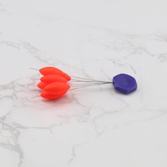 3 Stuks Olijfvormige Schuim Drijver - Teardrop Indicator Float voor Vliegvissen en Accessoires — afbeelding 4
