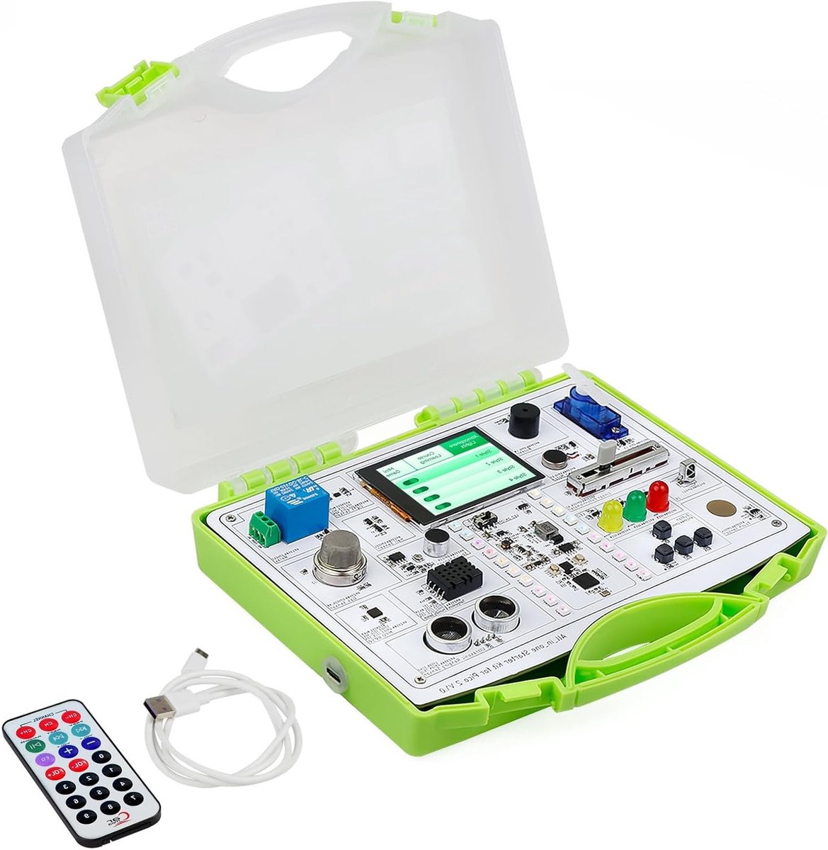 All-in-One Kit voor Pico 2 RP2350: 17 sensoren, 21 lessen en online tutorials voor beginners en gevorderden