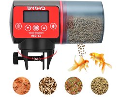 Automatische visvoerdispenser voor aquarium, elektrische voederautomaat met timer voor vakantie en weekend, ideaal voor vissen en aquaria