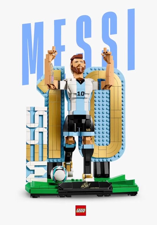 LEGO Editions Lionel Messi – Légende du football Jouet de football pour enfants - 43015