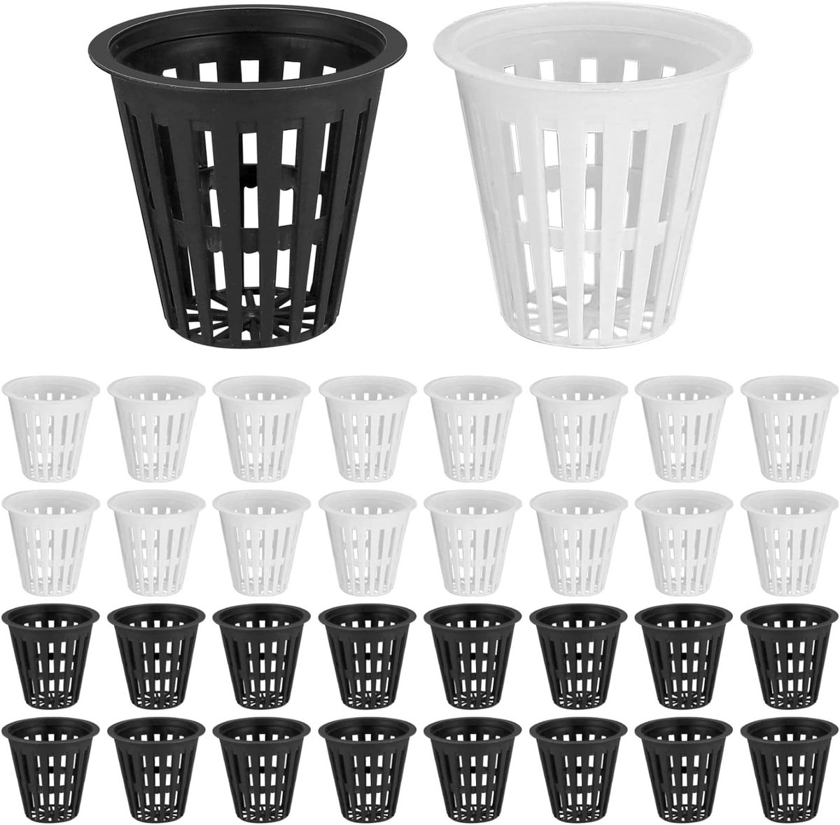 50 Stuks Mesh Potten voor Hydroponische Planten - Ideaal voor Groei en Ventilatie