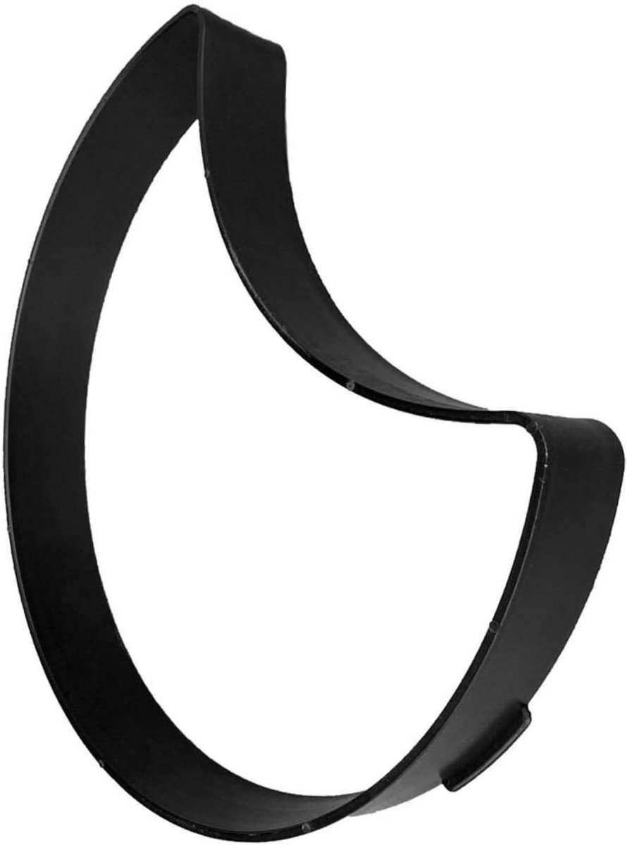 Betonmal Maanvorm - Tuinpad Mal - Tuinpad Aanleggen - Herbruikbaar ABS Materiaal - 34 x 28 x 4.2 cm - Zwart