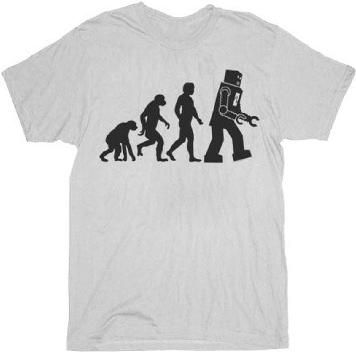 Robot Evolutie T-shirt Serie The Big Bang Theory Fans Cadeau