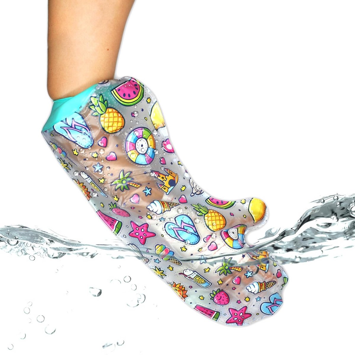 Gipsbescherming voor kinderen 51 x 24 cm - Bescherming tegen water tijdens douchen en zwemmen