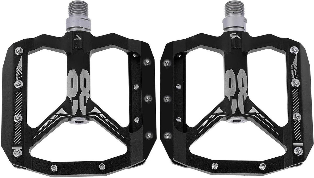 Antislip Fietspedalen met DU-lager en Waterslot voor Rijden op Boswegen Aluminiumlegering 13,7-13,8 Oz