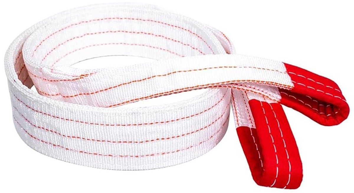 Hijsbandslinger - Kraanriem - Zwaar Werk - Premium Polyester - Tot 10 Ton - Zwart