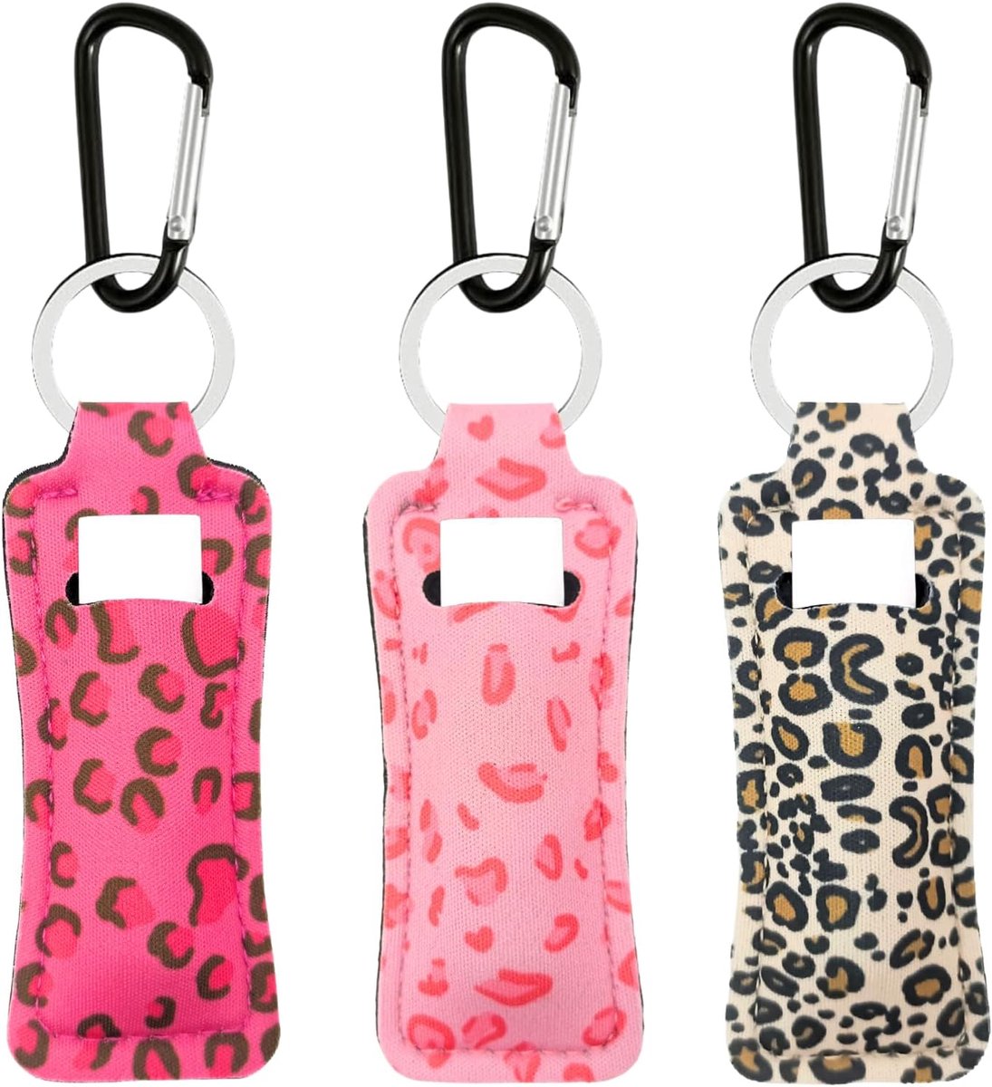 Lippenbalsem Houder Sleutelhanger met Clip voor Standaard Balsems
